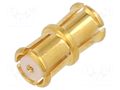 Adapter; SMP male,both sides; Insulation: PTFE; 50Ω; Plating: gold AMPHENOL RF SMP-FSBA-645