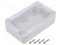 Enclosure: multipurpose; X: 75mm; Y: 125mm; Z: 37mm; ZP; ABS; gasket KRADEX ZP1257537JPH-ABSPC