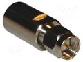 Adapter; FME male,SMA male; Insulation: PTFE; 50Ω; brass; 1GHz AMPHENOL RF 192113