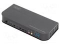 Device: KVM switch; black; Support: 4K,HDCP,UHD 2160p DIGITUS DS-12850