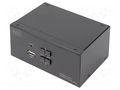 Device: KVM switch; USB 2.0; black DIGITUS DS-12862