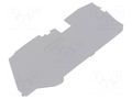End plate; grey; 2110 WAGO 2110-1291