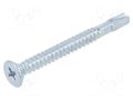 Screw; for wood; 4.8x50; Head: countersunk; Phillips; PH2; tin BOSSARD B4.8X50/BN1005