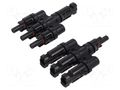 Splitter; solar male x3,solar female x3 CONNFLY DS1162-14-1T3AB6P