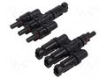 Splitter; solar male x3,solar female x3 CONNFLY DS1162-14-1T3AB6P
