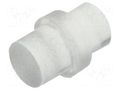 Fiber for LED; Ø3mm; L: 3mm; round; Front: flat; straight; PLP1 BIVAR PLP1-3MM-F
