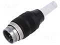 Connector: M25; plug; male; Plating: silver plated; 250V; 5A; 691 BINDER 09-0041-00-07