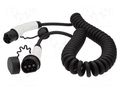 Cable: eMobility; 2x0.5mm2,3x6mm2; 230V; 7.4kW; IP55; 32A; 7.5m DIGITUS DK-1P32-S-075