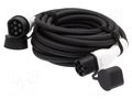 Cable: eMobility; 1x0.75mm2,5x6mm2; 400V; 22kW; IP55; three-phase DIGITUS DK-3P32-100