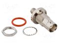 Adapter; BNC female,SMA female; Insulation: PTFE; 50Ω; brass; 4GHz AMPHENOL RF 242181