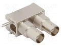 Connector: BNC; socket; female; angled 90°; 50Ω; THT; polypropylene AMPHENOL RF 031-6578