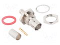 Connector: BNC; socket; female; straight; 75Ω; crimped; PTFE; brass AMPHENOL RF 112205