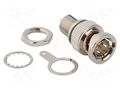 Connector: BNC; socket; male; straight; 75Ω; soldering; PTFE; brass AMPHENOL RF 112421