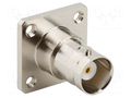 Connector: BNC; socket; female; straight; 50Ω; soldering; PTFE AMPHENOL RF 112511