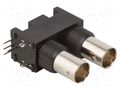 Connector: BNC; socket; female; angled 90°; 75Ω; THT; polypropylene AMPHENOL RF 112661