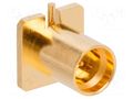 Connector: coaxial; socket; male; SMP; SMT; on PCBs; straight; brass AMPHENOL RF SMP-MSLD-PCR-T