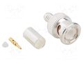 Connector: BNC; plug; male; straight; 50Ω; crimped; for cable; PTFE AMPHENOL RF 031-4321