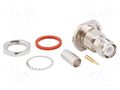 Connector: RP-TNC; socket; male,reverse; straight; 50Ω; crimped AMPHENOL RF 031-5687