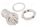 Connector: BNC; socket; female; straight; 50Ω; SMT; PTFE; zinc alloy AMPHENOL RF 031-6233
