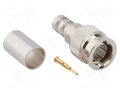 Connector: Mini BNC; plug; male; straight; 75Ω; soldering,crimped AMPHENOL RF 031-70257