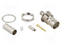 Connector: Mini BNC; socket; female; straight; 75Ω; PTFE; brass AMPHENOL RF 031-70332
