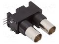Connector: BNC; socket; female; angled 90°; 75Ω; THT; polypropylene AMPHENOL RF 031-70505
