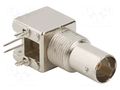 Connector: BNC; socket; female; angled 90°; 75Ω; THT; polypropylene AMPHENOL RF 031-71043-1010