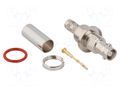 Connector: Micro BNC; socket; female; straight; 75Ω; HD-BNC; PTFE AMPHENOL RF 034-1046