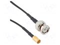 Cable; BNC male,SMB female; straight; 0.305m; 50Ω AMPHENOL RF 095-850-236-012