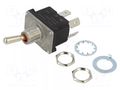 Switch: toggle; Pos: 2; DPST; OFF-ON; 16A/250VAC; 16A/30VDC; TB; IP68 CANAL ELECTRONIC TB4-AB12-1