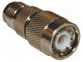 Adapter; TNC male,TNC female; Insulation: PTFE; 50Ω; brass; 11GHz AMPHENOL RF 122498