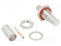 Connector: coaxial; socket; female; QMA; soldering,crimped; brass AMPHENOL RF 134106