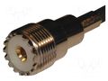 Connector: UHF (PL-259); plug; female; straight; for cable; POM AMPHENOL RF 182306