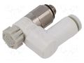Throttle-check valve; 1÷10bar; 4mm; Input thread: M5 SMC AS1301F-M5-04A