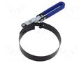 Wrench; for oil filter,strip,with joint; 110÷121mm KING TONY KT-9AE31-121