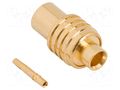 Connector: MCX; plug; female; straight; 50Ω; soldering; for cable AMPHENOL RF 919-114J-51SX