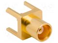 Connector: MCX; socket; female; straight; 50Ω; THT; on PCBs; PTFE AMPHENOL RF 919-NM109J-51P