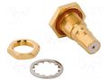 Connector: coaxial; socket; female; QMA; soldering; straight; brass AMPHENOL RF 930-122J-51S