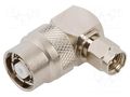 Adapter; RP-TNC male,SMA male; Insulation: PTFE; 50Ω; brass; 11GHz AMPHENOL RF AD-RPTNCPSMAP-1