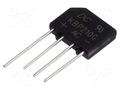 Bridge rectifier: single-phase; Urmax: 1kV; If: 2A; Ifsm: 60A; flat DC COMPONENTS KBP210G-DC