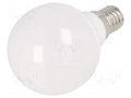 LED lamp; neutral white; E14; 230VAC; 5W; 200°; 4000K; 3pcs. GTV Poland GT-B45NW5W-3