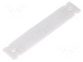 Identification tags; 10mm; 52mm; transparent; -60÷65°C; 50pcs. HELLERMANNTYTON HC09-52-PEUV-CL