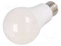 LED lamp; white warm; E27; 230VAC; 830lm; 9W; 200°; 3000K GTV Poland LD-PC2A60RGBW-9W