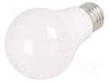 LED lamp; white cold; E27; 230VAC; 900lm; 9.5W; 220°; 6400K GTV Poland LD-PZ3A60-10W