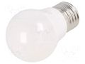 LED lamp; white warm; E27; 230VAC; 255lm; 3W; 160°; 3000K GTV Poland LD-SMGB45C-30