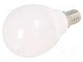 LED lamp; cool white; E14; 230VAC; 720lm; 8W; 160°; 6400K GTV Poland LD-SMZB45B-80