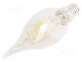 LED lamp; grey; E14; 230VAC; 4W; 360°; 2700K GTV Poland LD-C35FEP4-30L