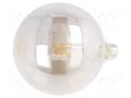 LED lamp; grey; E27; 230VAC; 450lm; 8W; 360°; 1800K GTV Poland LD-G125FP8-18