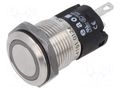 Indicator: LED; flat; blue; 24VDC; 24VAC; Ø16mm; 82; connectors EAO 82-4151.0124