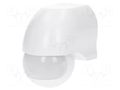 Motion sensor; wall mount; 230VAC; IP44; 12m; Range: 10s÷7min; 180° ORNO OR-CR-204/W